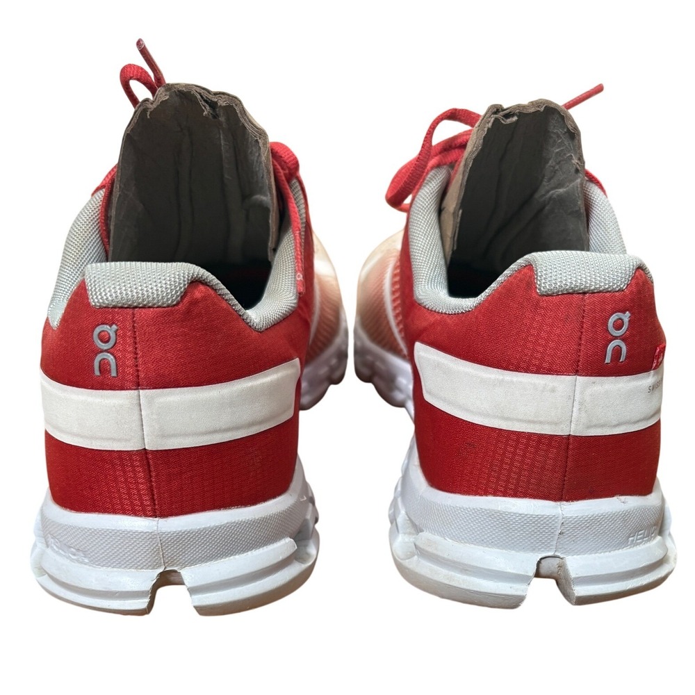 On Running Cloudflow Orange Rust White Sneakers W… - image 9